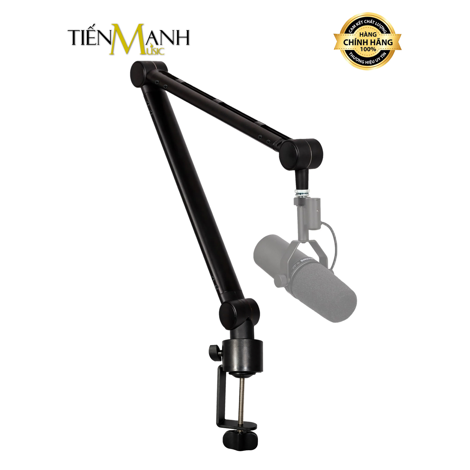 Giá Treo Micro Arm Kẹp Cạnh Bàn Dr.Mic F20 - Chịu Lực 2kg (Đen)