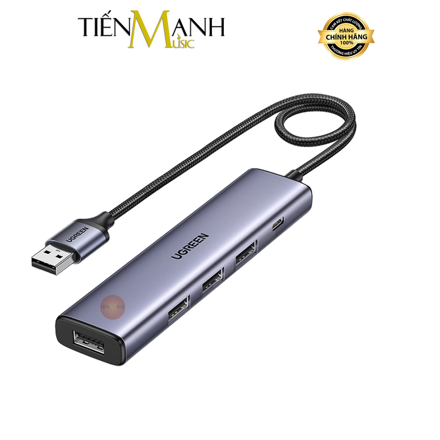 Bộ Chia USB 3.0 Có Cổng Cấp Nguồn Sạc Hub Ugreen CM473 - Dài 1.5m