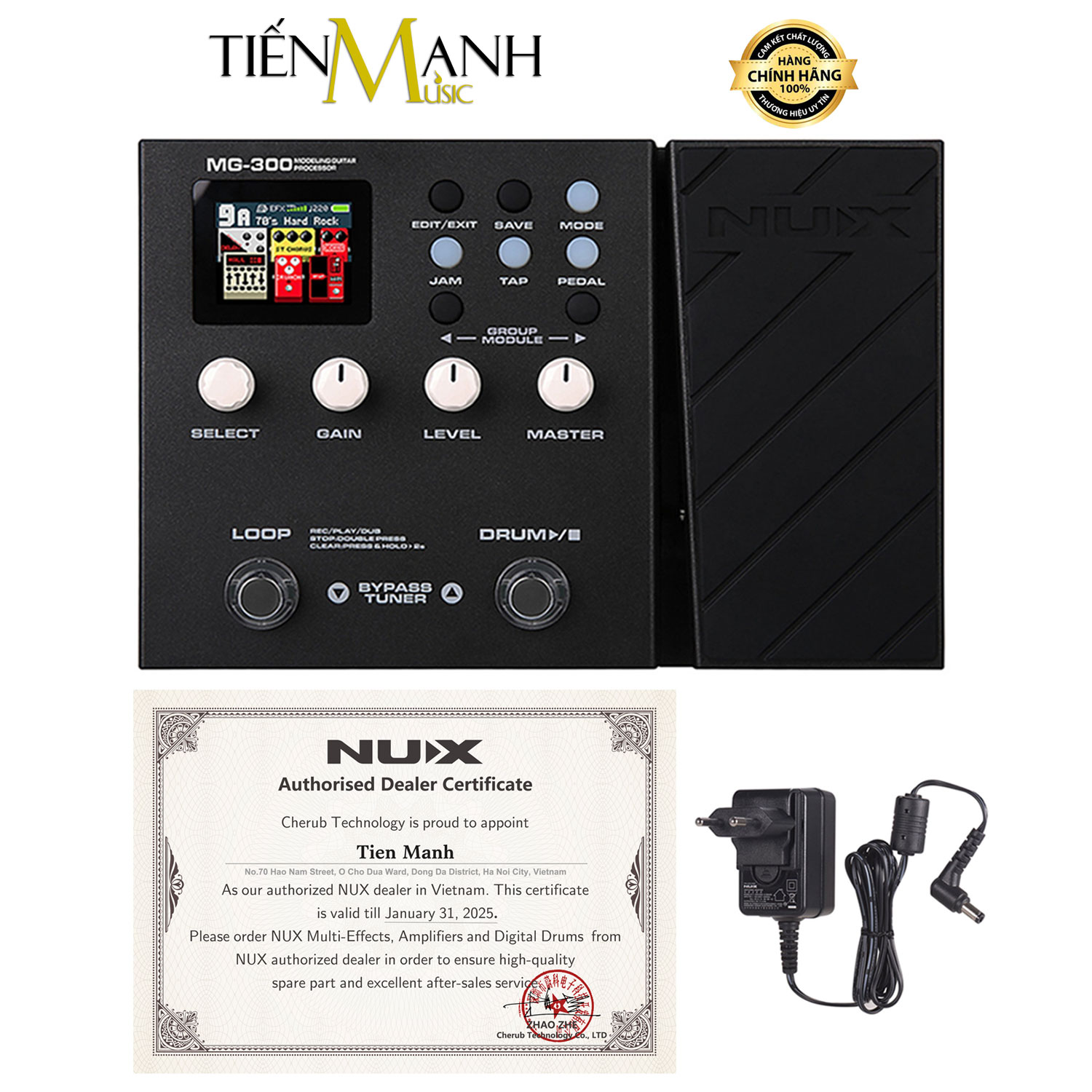 Phơ Đàn Guitar Nux MG300 Multi Effects - Bàn Đạp Fuzz Pedals MG-300