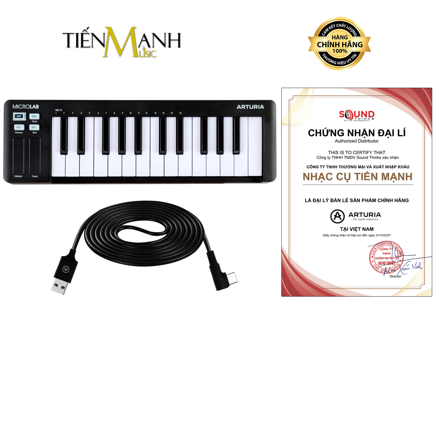 Midi Keyboard Controller Arturia MicroLab MK3