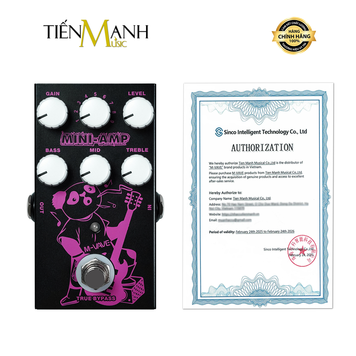 Phơ Guitar Mô Phỏng Amp Mvave Mini Amp - Mô Phỏng Âm Thanh Của 9 Ampli Huyền Thoại