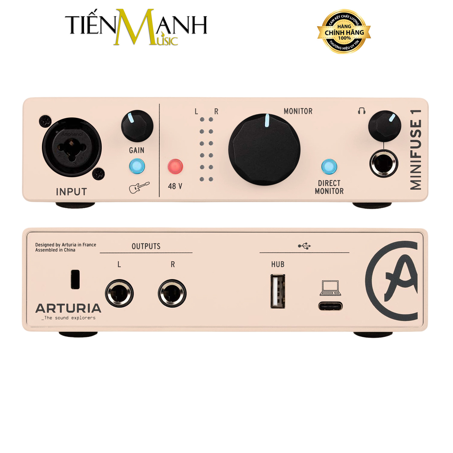 Soundcard Arturia MiniFuse 1 - Champagne