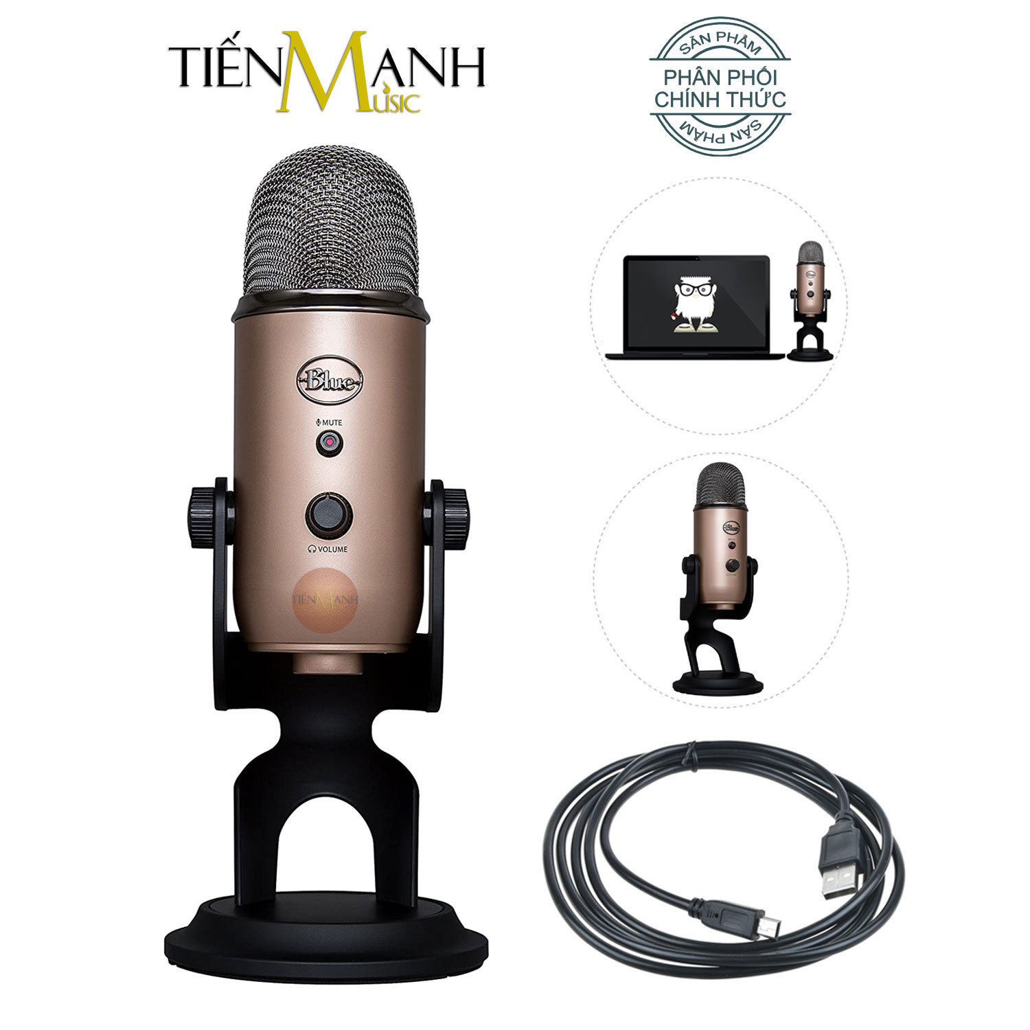 Blue Microphones Yeti - Microphone - USB - aztec copper 