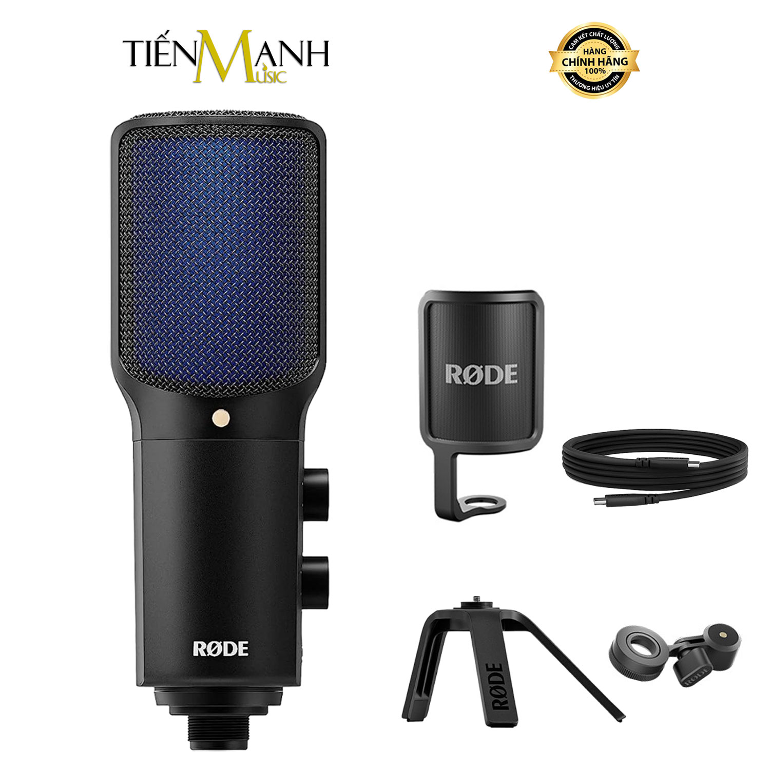 Micro Rode NT-USB Plus Mic Thu Âm Podcast Livestream, Radio, ASMR