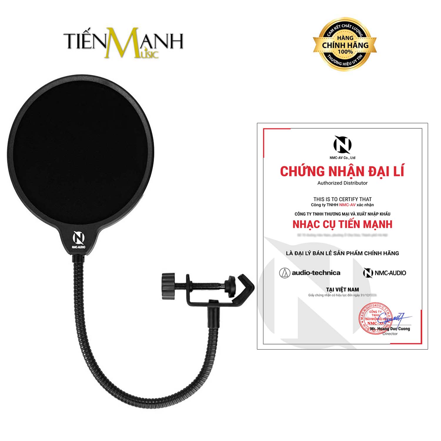 Màng Lọc Âm Chắn Gió Mini Pop Shield NMC Audio PF161 Baby