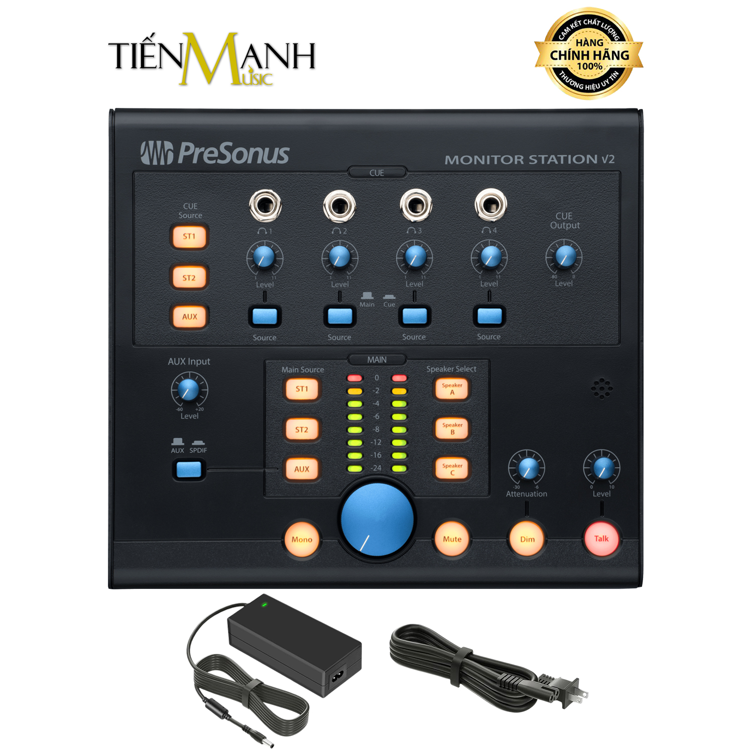 Bộ Chia Tai Nghe và Loa Kiểm Âm Presonus Monitor Station V2
