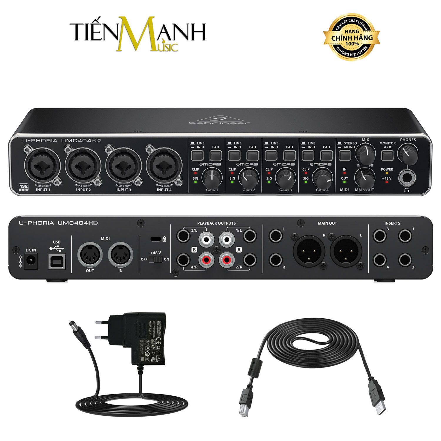 [Chính Hãng] Soundcard Behringer U-Phoria UMC404HD