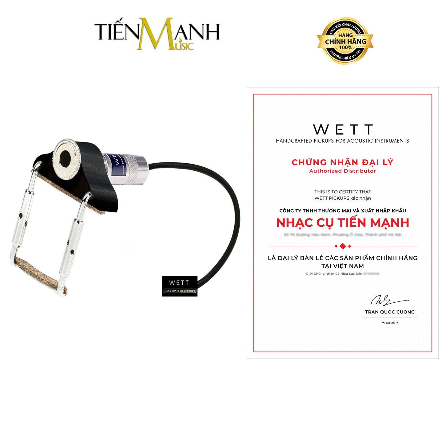[Chính Hãng] Pickup Đàn Violin Wett Cao Cấp (Handmade In Vietnam)